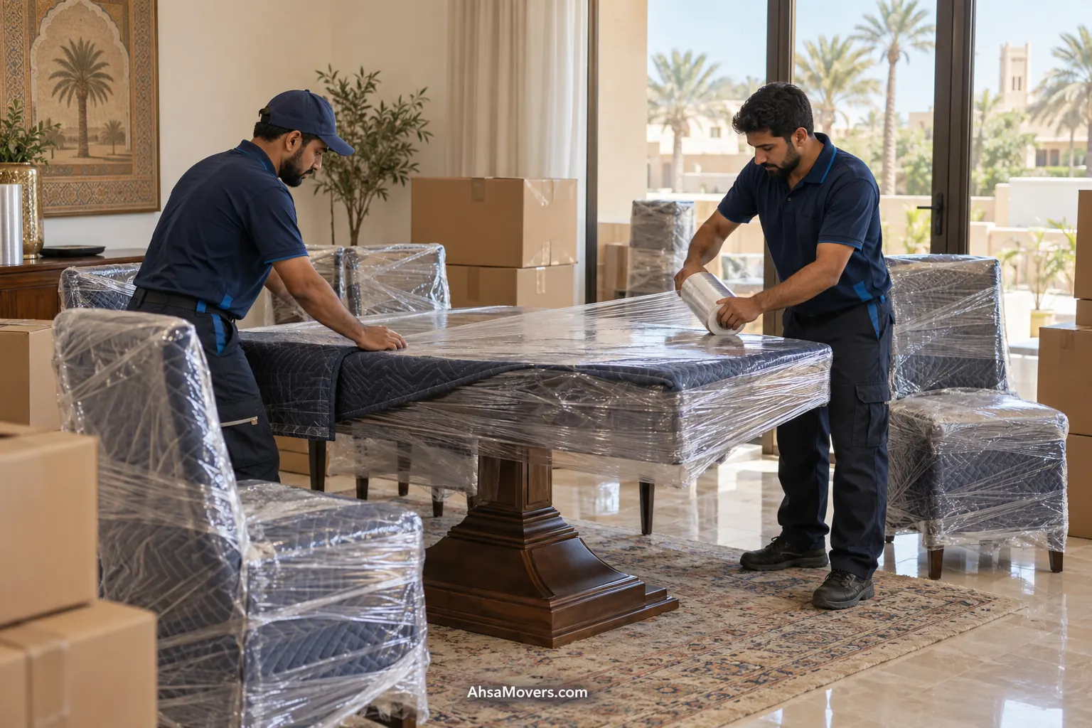 تغليف الاثاث قبل النقل في الاحساء